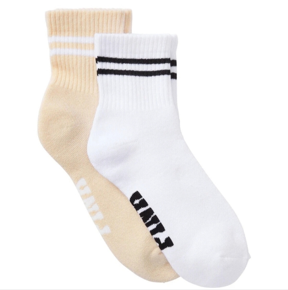 VS PINK 2-PACK QUARTER SOCKS